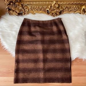 Versus Gianni Versace Bronze Mettalic Pencil Skirt